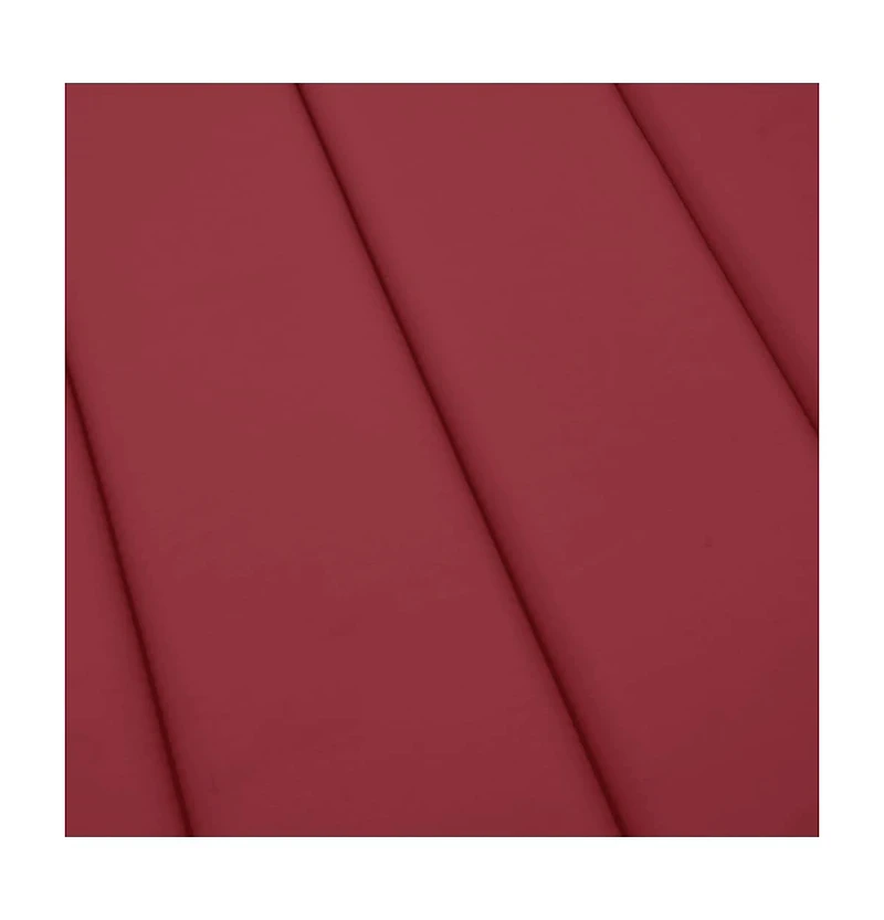 Sun Lounger Cushion Wine Red 78.7"x27.6"x1.2" Fabric