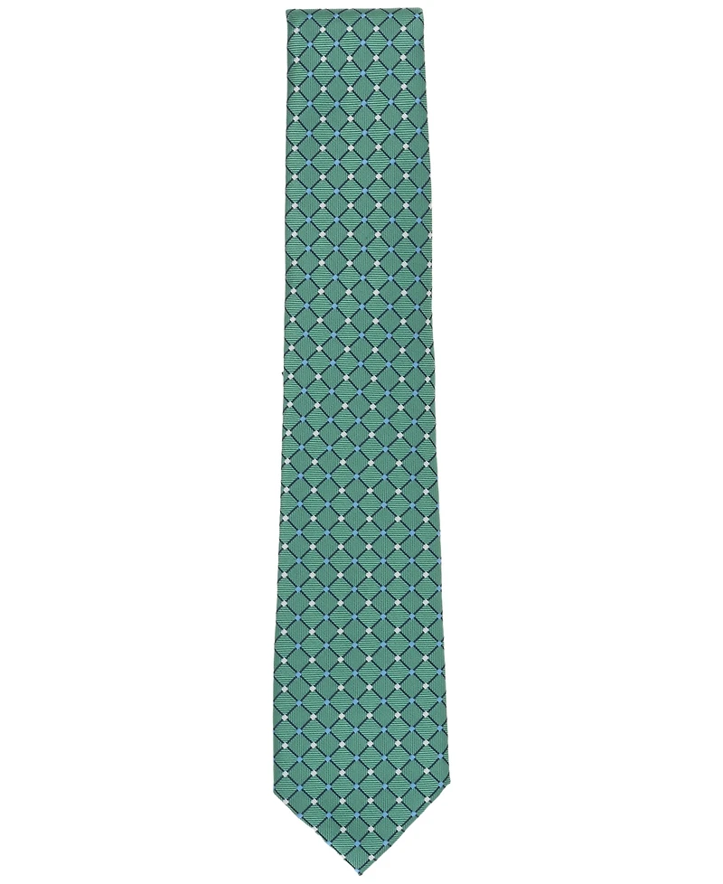 Club Room Men's Classic Grid Tie, Created for Macy's