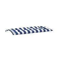 Garden Bench Cushion Blue&White Stripe 39.4"x19.7"x2.8" Oxford Fabric