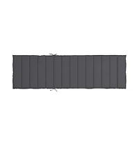 Sun Lounger Cushion Anthracite 78.7"x19.7"x1.2" Oxford Fabric