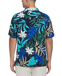 Cubavera Men's Tropical Print Short Sleeve Button-Down Shirt