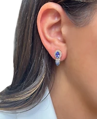 Le Vian Multi-Gemstone (2-1/10 ct. t.w.) & Nude Diamond (1/4 ct. t.w.) Ombre Drop Earrings in 14k Rose Gold