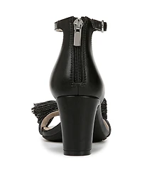 LifeStride Women's Florence-Bow Two Piece Block Heel Ankle Strap Sandals