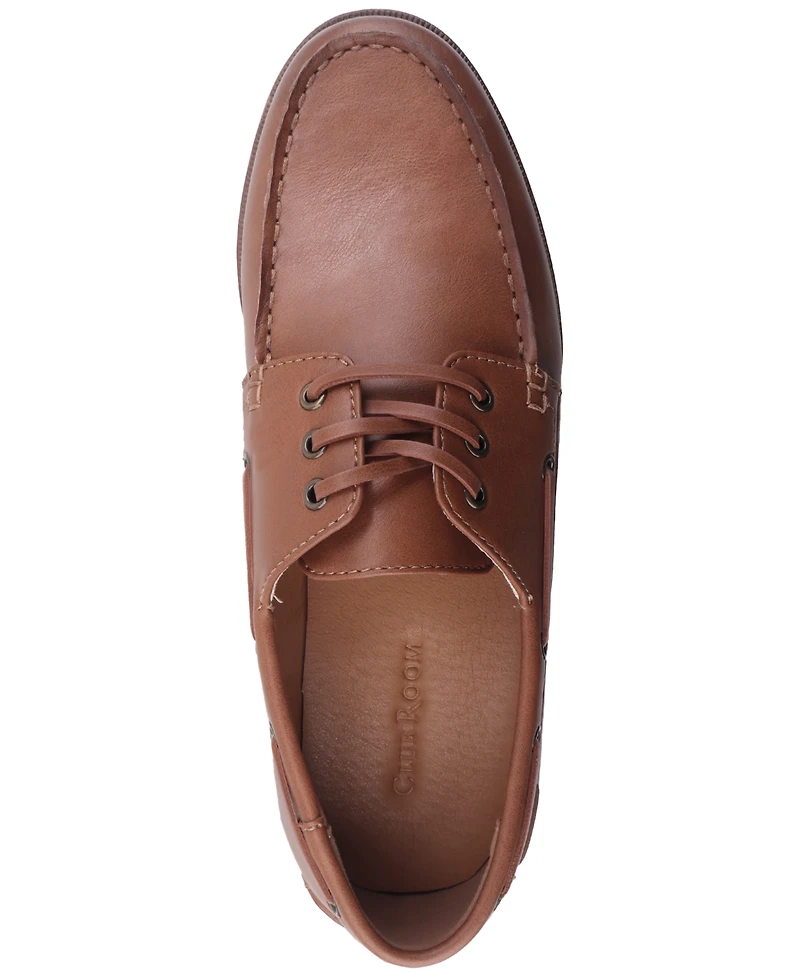 Club Room Men's Scottiee Lace-Up Boat Shoes, Exclusively at Macy's