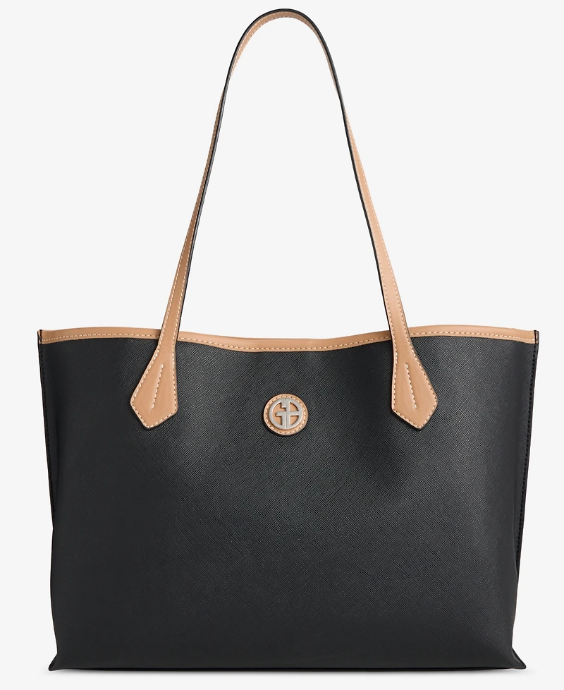 Giani Bernini Saffiano Pinched Extra-Large Tote, Exclusively at Macy's