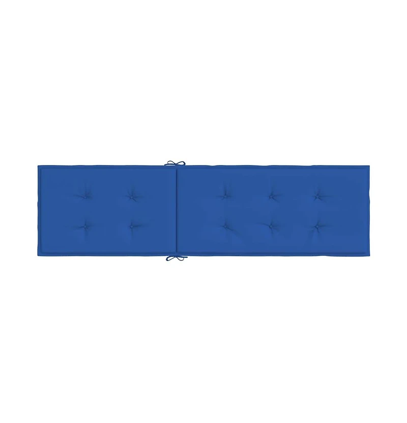 vidaXL Deck Chair Cushion Royal Blue (29.5"+41.3")x19.7"x1.6"