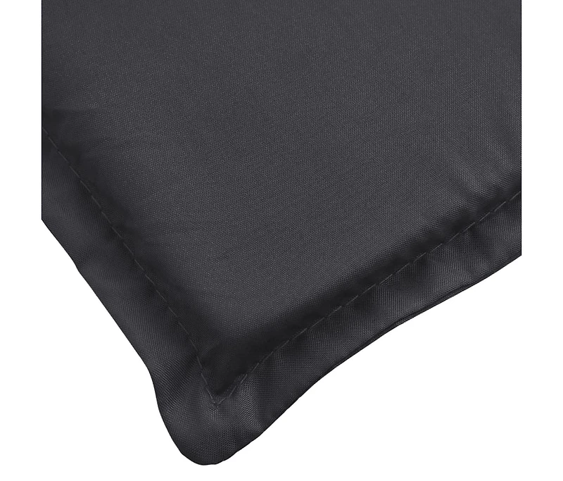 Sun Lounger Cushion Black 78.7"x19.7"x1.2" Oxford Fabric
