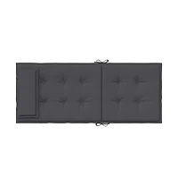 vidaXL Highback Chair Cushions 2 pcs Anthracite Oxford Fabric