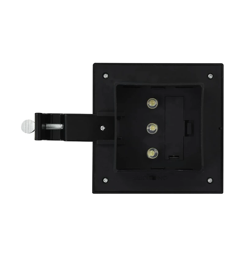 Outdoor Solar Lamps 6 pcs Led Square 4.7" Black