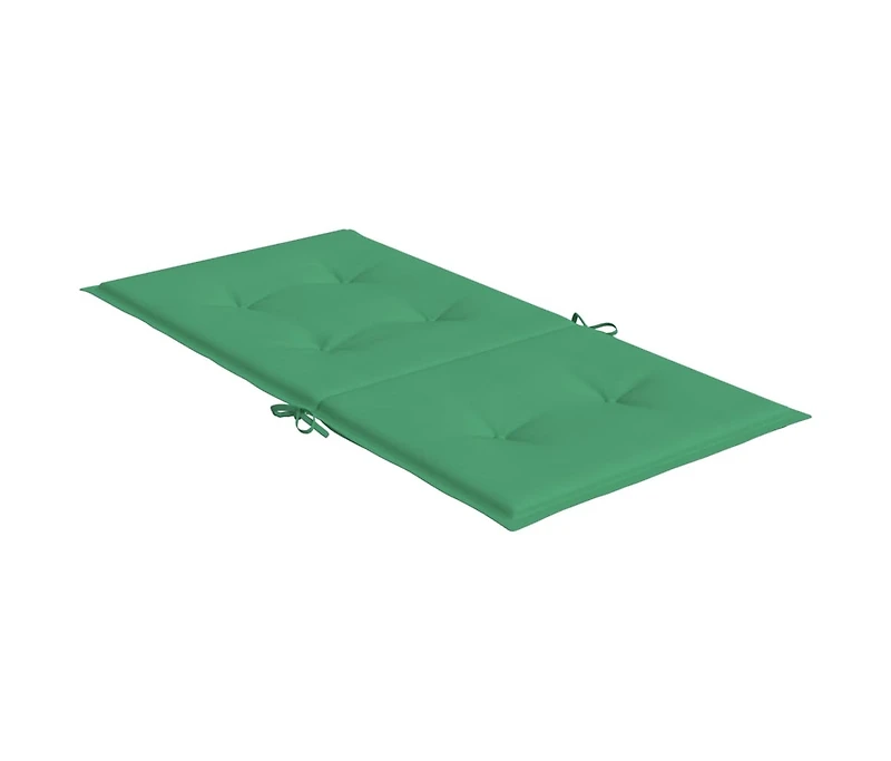 Garden Lowback Chair Cushions 2 pcs Green 39.4"x19.7"x1.2" Oxford Fabric