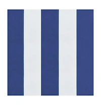 vidaXL Sun Lounger Cushion Blue&White Stripe Oxford Fabric