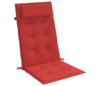 vidaXL Highback Chair Cushions 4 pcs Red Oxford Fabric
