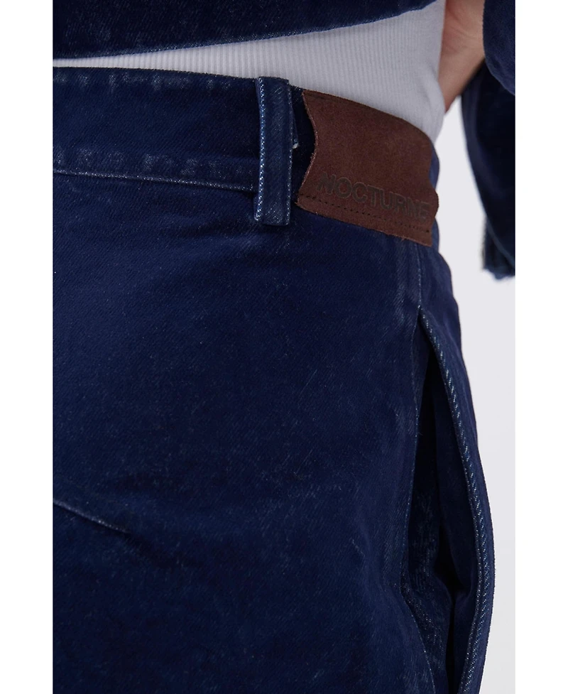 Nocturne Women's High Waist Velvet Pants
