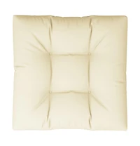 vidaXL Pallet Cushion Cream 27.6"x27.6"x4.7" Fabric