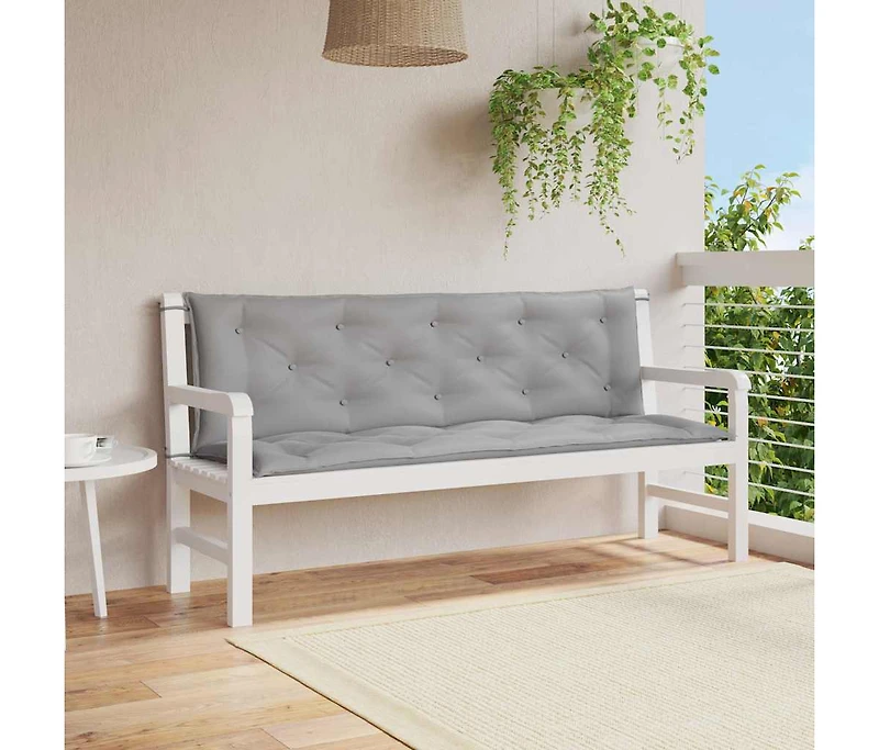 Garden Bench Cushion 59.1"x(19.7"+19.7")x2.8" Oxford Fabric