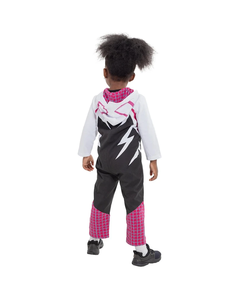 Spider-Man Baby Girls Spider-Gwen Zip Up Cosplay Coverall