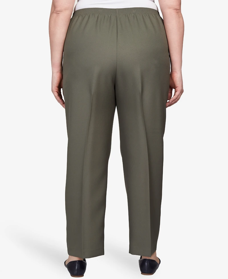 Alfred Dunner Plus Size Classic All Around Elastic Waist Accord Short Length Pants