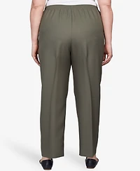 Alfred Dunner Plus Size Classic All Around Elastic Waist Accord Short Length Pants