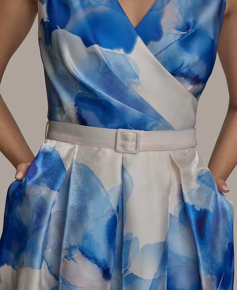 Donna Karan New York Women's Printed A-Line Dress