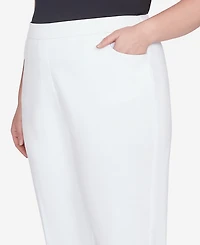 Alfred Dunner Plus Classic Allure Fit with Elastic Comfort Waistband Pants