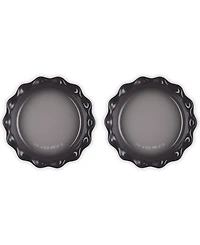 Le Creuset Stoneware Heritage Fluted 9" Pie Dish, Set of 2
