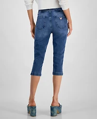 Guess Women's Cade Stretch Denim Mid Rise Capri Jeans
