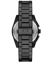 A|X Armani Exchange Men's Quartz Chronograph Black Stainless-Steel Watch, 42mm