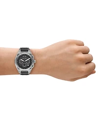 A|X Armani Exchange Men's Sync Quartz Chronograph Gray Polyurethane Watch, 44mm