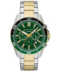 A|X Armani Exchange Men's Quartz Chronograph Two-Tone Stainless-Steel Watch, 44mm