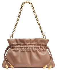 Donna Karan New York Southold Leather Clutch with Chain Strap