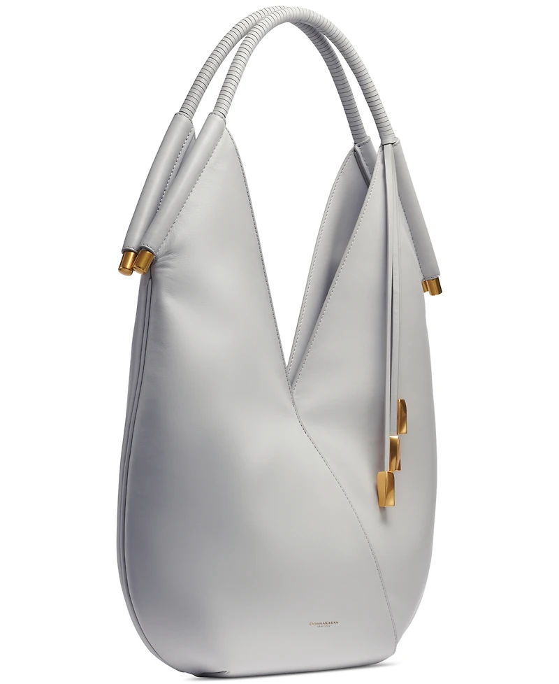 Donna Karan New York Baldwin Large Shoulder with Leather Wrapped Rounded Handle