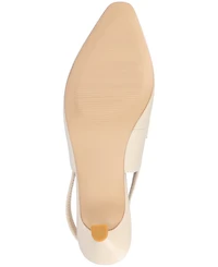 Journee Collection Women's Amory Tailored Kitten Heel Slingback Pumps