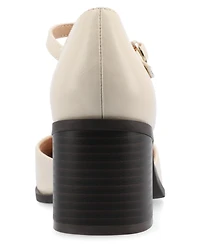 Journee Collection Women's Evangeline Square Toe Pumps