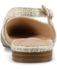 Journee Collection Women's Daphnne Slingback Pointed Cap Toe Flats