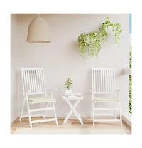 vidaXL Chair Cushion Set of 2 Cream Oxford fabric