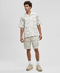 Mode of One Men's Glass Regular-Fit Camouflage Button-Down Camp Shirt, Macy's Exclusive