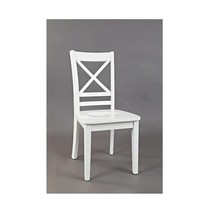Simplicity Solid Wood Classic Cross-Back Dining Chair (Set of 2)