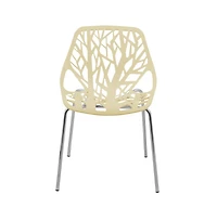 Modern Asbury Dining Chair w/ Chromed Legs