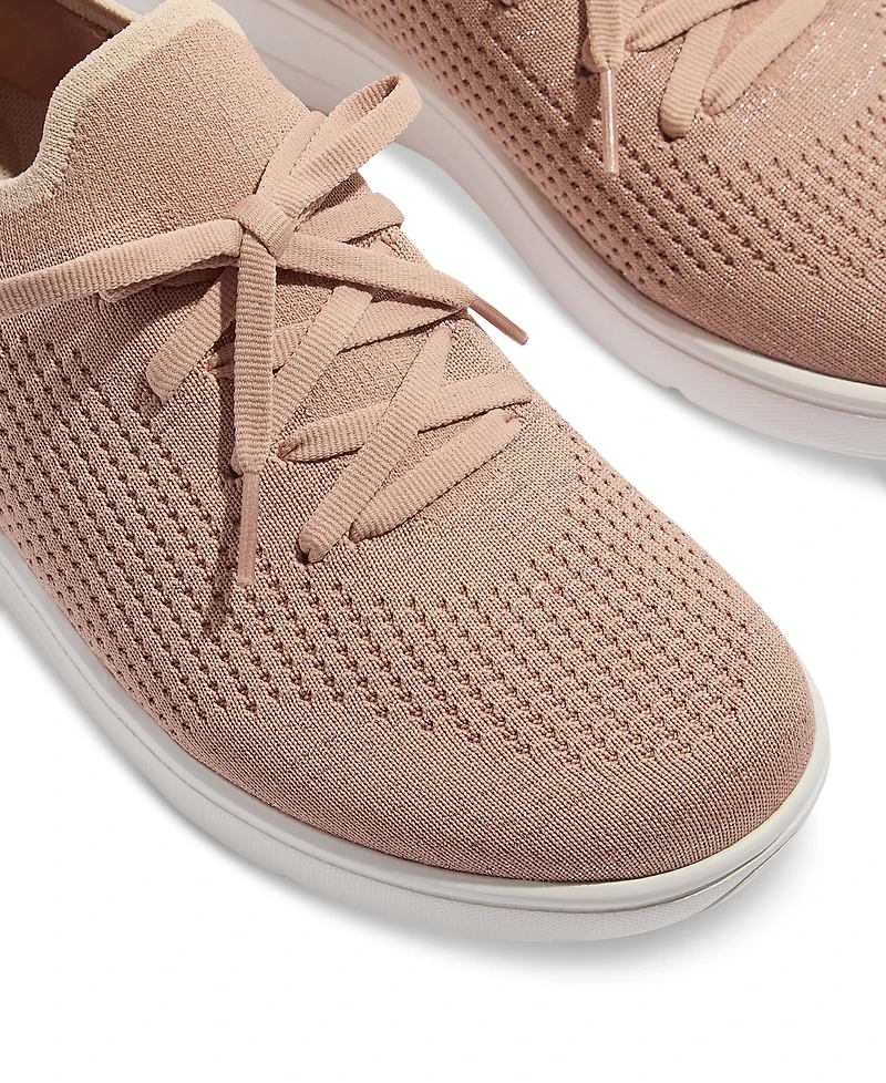 FitFlop Women's Super-q Knit Slip-On Lace-Up Sneakers