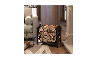 Wood Storage Holder – Sturdy Rack for Firewood and Logs Indoor or Outdoor Use