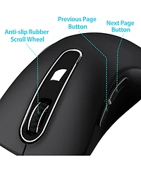 memzuoix 2.4G Wireless Mouse + Usb Wired Mouse for Laptop, Desktop, Pc, MacBook- 2 Pack