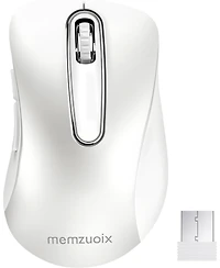 memzuoix 2.4G Portable Wireless Mouse, 1200 Dpi Mobile Optical Cordless Mice with Usb Receiver for Computer, Laptop, Pc, Desktop, MacBook, 5 Buttons