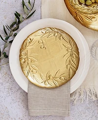 Vietri Moon Glass Olive Salad Plate