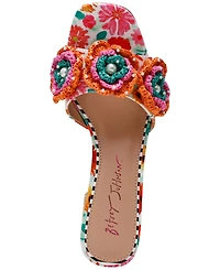 Betsey Johnson Women's Dietrich Block-Heel Dress Mules