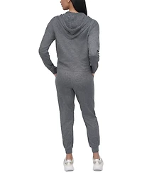 Dkny Sport Women's Spacedye Full-Zip Long-Sleeve Hoodie