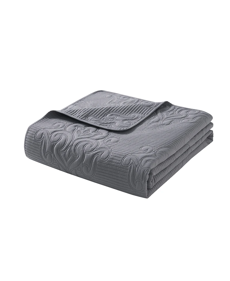 Vcny Home Solomun Pinsonic Damask 3-Pc. Quilt Set