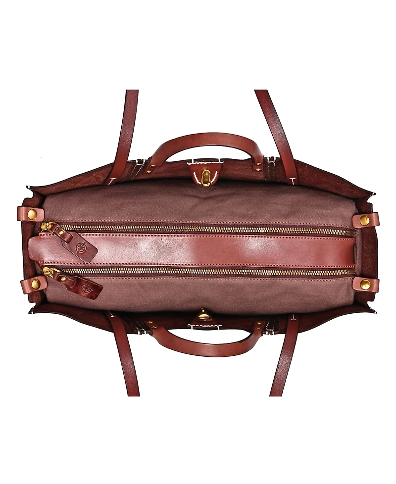Old Trend Women's Genuine Leather Rose All-day Tote Bag