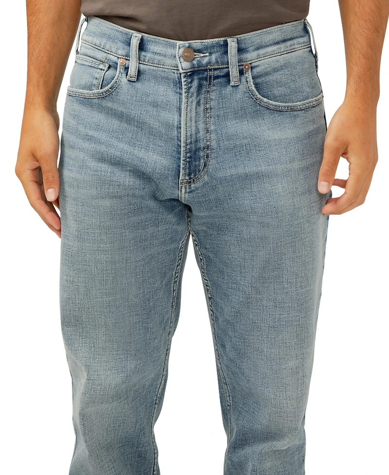 Silver Jeans Co. Men's Eddie Classic Athletic Fit Tapered Leg Luxe Heritage