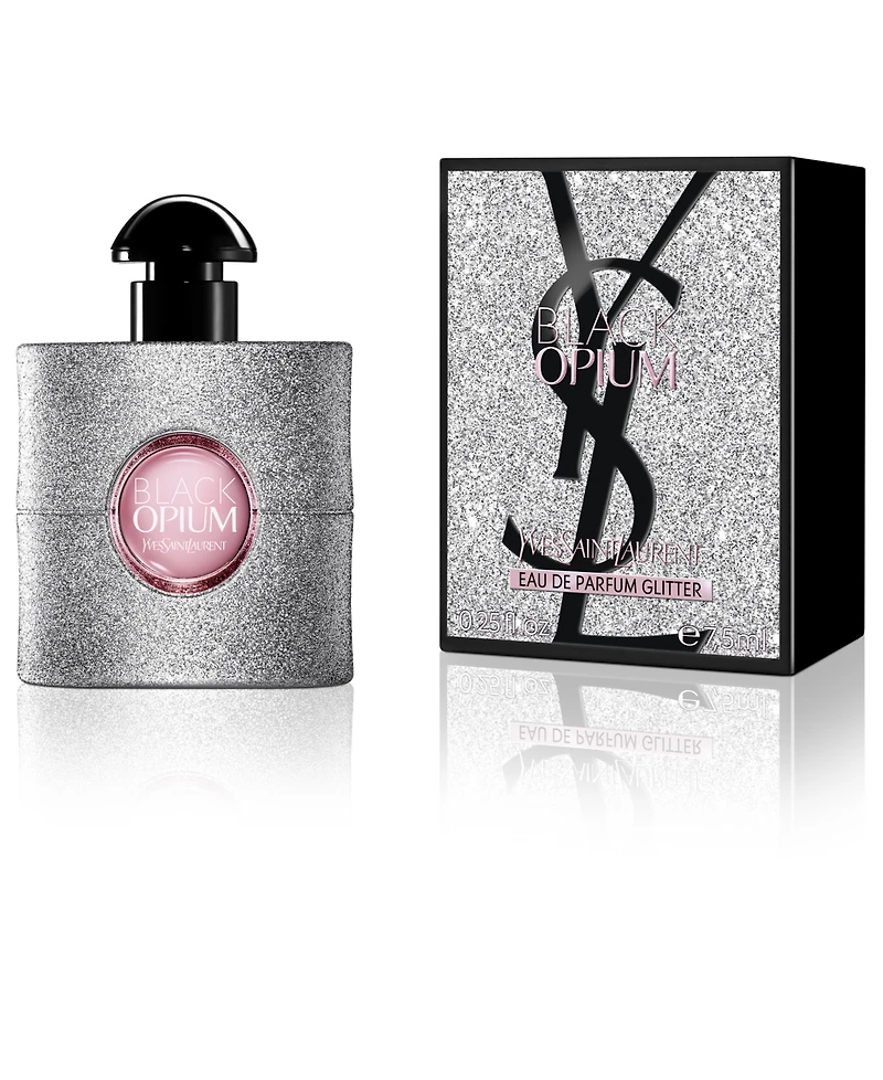 Free Ysl Black Opium Glitter 7.5 ml Mini With Any $155+ Purchase of Ysl Mon Paris and Black Opium Fragrances