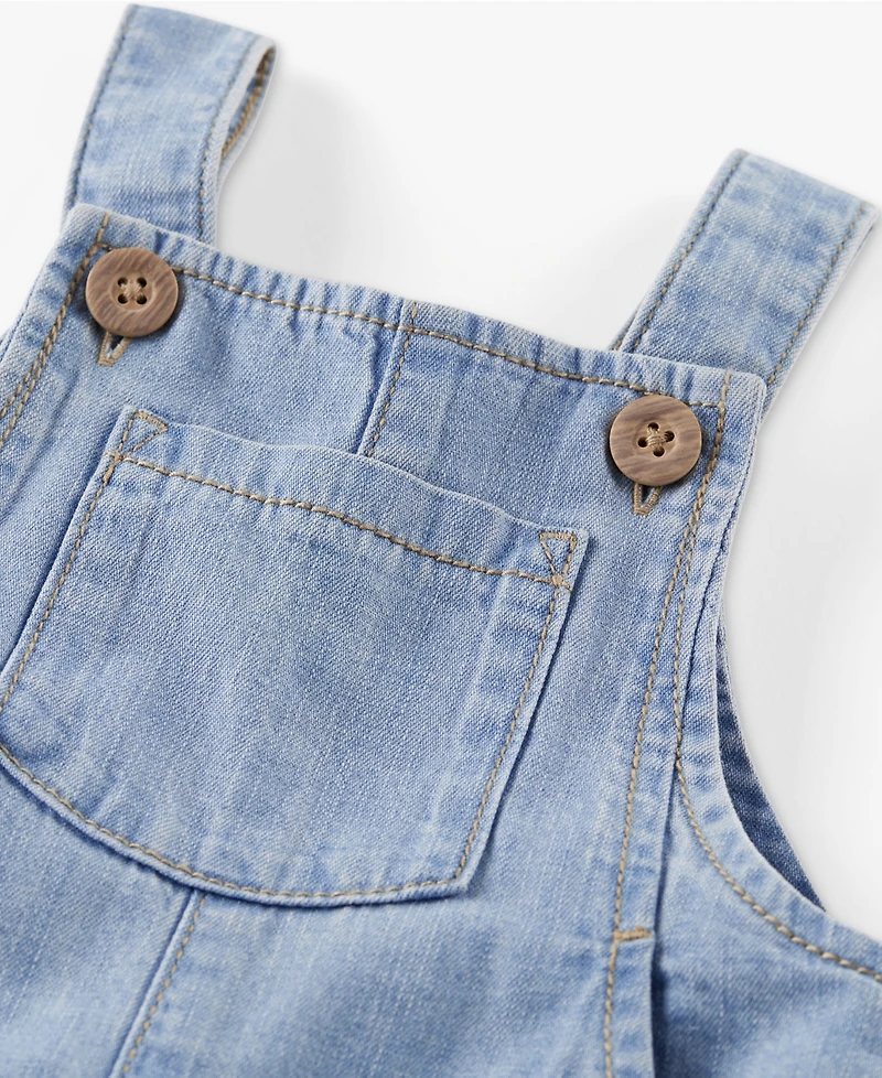 Little Planet by Carter's Baby Boys Organic Cotton Chambray Shortall